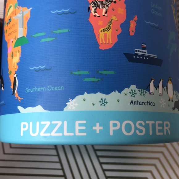 WORLD MAP 500 Pc Puzzle & 19.7” X 13.8” Poster New!! - Picture 8 of 9